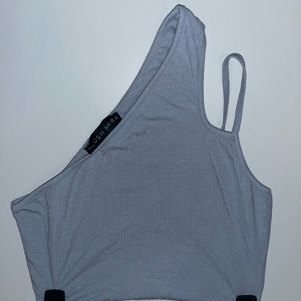 Blue cropped tank